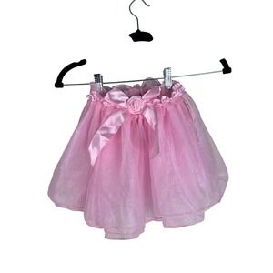 Girls Toddler Pink Tutu Skirt Ribbon Rose Accent Costume Party Dress 2T Dress Up